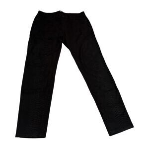 Joe Fresh Black Snake Embossed Low Rise Slim Jeans Size 4